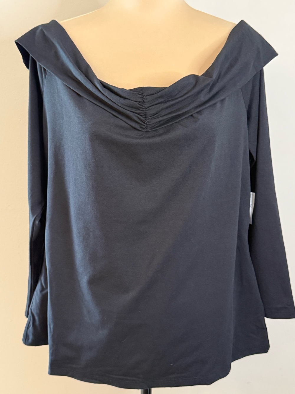 Banana Republic Factory Soft Stretch black off shoulder top XXL